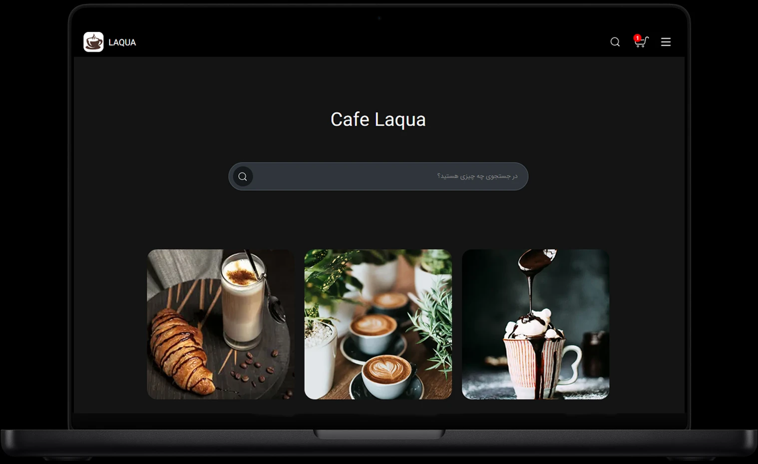 نمونه وب‌سایت‌ استار رایز در لپ‌تاپ
